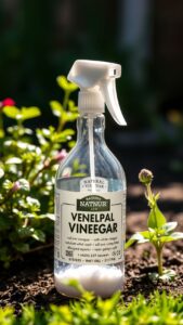 Désherbant naturel : vinaigre, sel et produit vaisselle