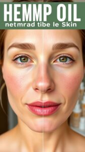 Huile de chanvre visage : bienfaits, application et résultats avant/après