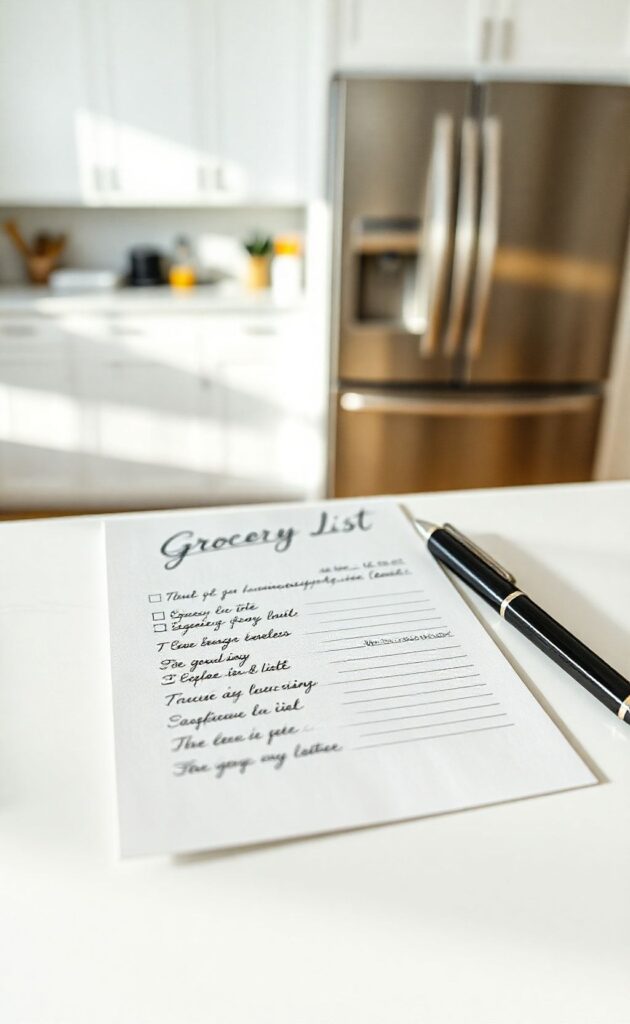 Liste de courses : comment créer une liste efficace