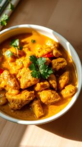 Poulet au curry : recette simple et savoureuse