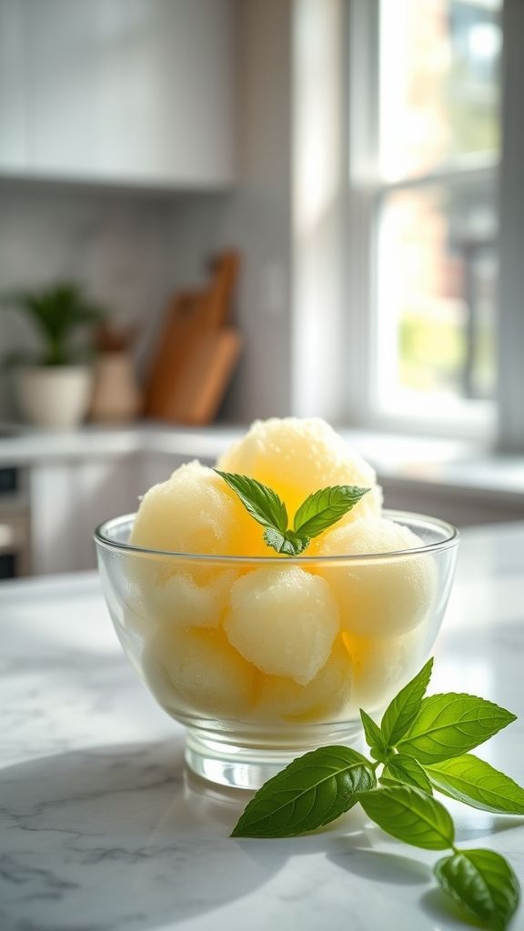 Sorbet citron basilic : recette novascope 6 sorbet citron basilic novascope
