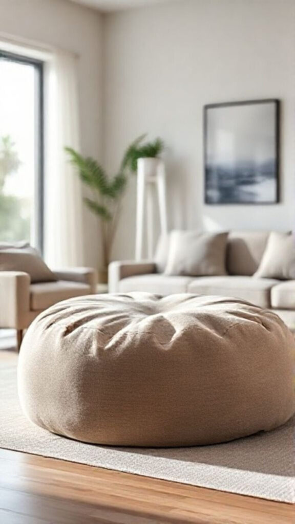 Grosse pouf : guide complet pour choisir et entretenir votre assise géante 2 Grosse pouf : guide complet pour choisir et entretenir votre assise géante